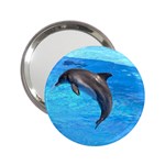 Jumping Dolphin 2.25  Handbag Mirror
