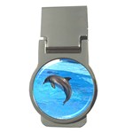 Jumping Dolphin Money Clip (Round)