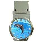 Jumping Dolphin Money Clip Watch