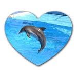 Jumping Dolphin Mousepad (Heart)