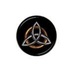 Triquetra Brown/silver Hat Clip Ball Marker (4 pack)