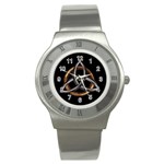 Triquetra Brown/silver Stainless Steel Watch