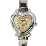 Yorkie Valentine Princess Heart Italian Charm Watch