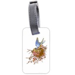 Bluebird and Nest Luggage Tag (one side)
