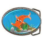 Orange Hammie Fish Belt Buckle