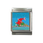 Red Hammie Fish Italian Charm (13mm)