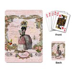 Black Poodle Marie Antoinette W Roses Fini Zazz Playing Cards Single Design