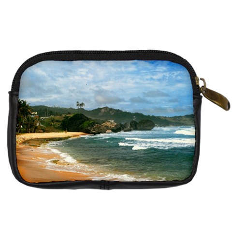 Barbados Beach Digital Camera Leather Case from UrbanLoad.com Back