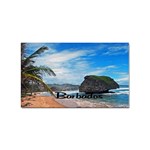 Beach Boulder Barbados Sticker (Rectangular)