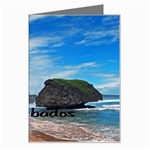 Beach Boulder Barbados Greeting Card
