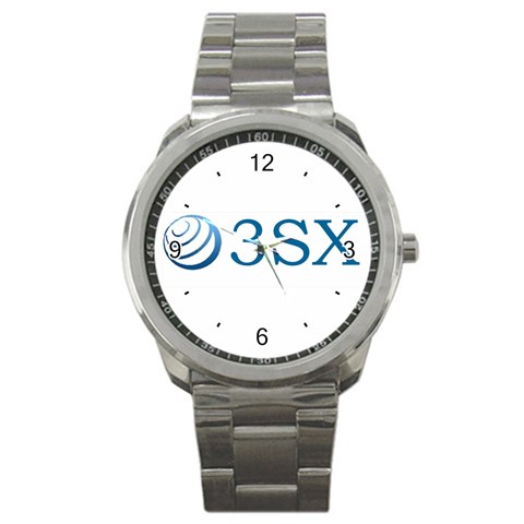 O3sx Logo Sport Metal Watch from UrbanLoad.com Front