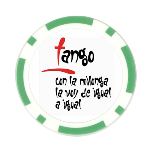 Milonga Poker Chip Card Guard from UrbanLoad.com Front