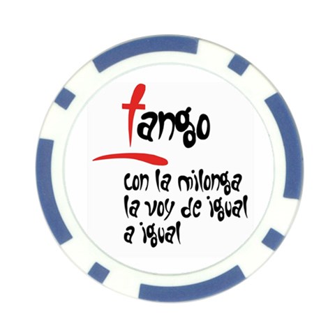 Milonga Poker Chip Card Guard from UrbanLoad.com Front