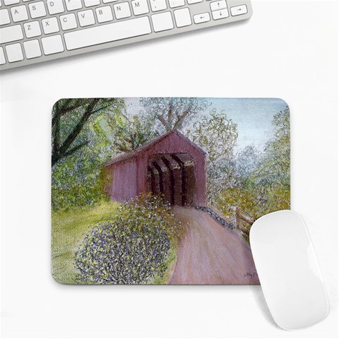 Coveredbridge300 Small Mousepad from UrbanLoad.com Front