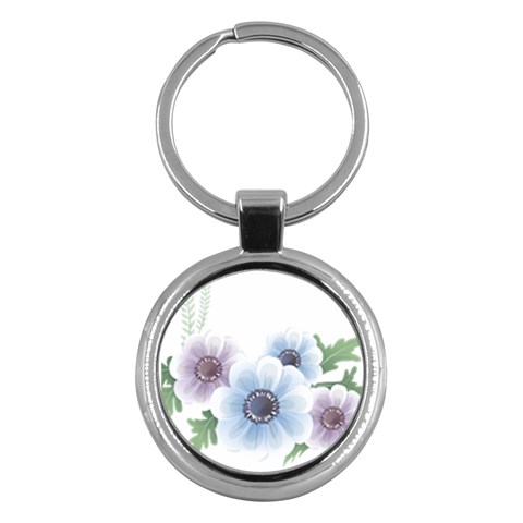 Flower028 Key Chain (Round) from UrbanLoad.com Front