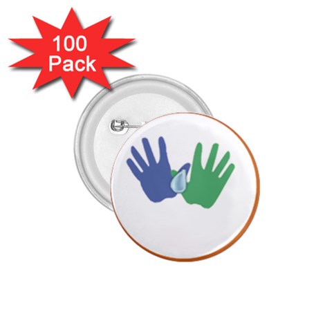 Hand 1.75  Button (100 pack)  from UrbanLoad.com Front