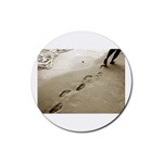 Foot Print Rubber Coaster (Round)