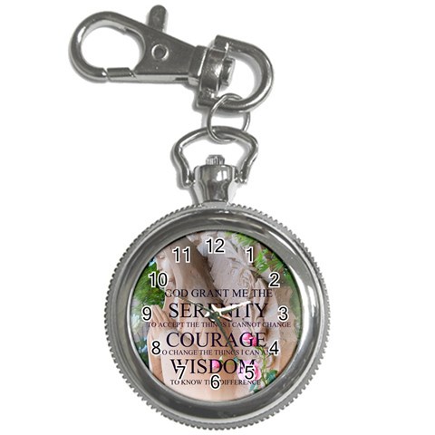 Serenity Prayer Roses Key Chain Watch from UrbanLoad.com Front