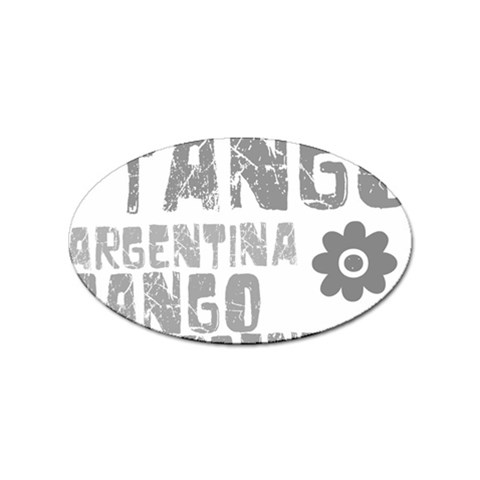 Argentina tango Sticker Oval (10 pack) from UrbanLoad.com Front