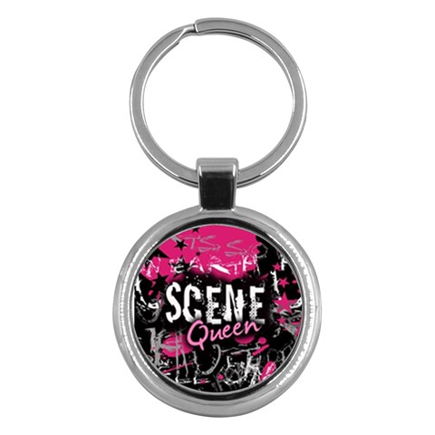 Scene Queen Key Chain (Round) from UrbanLoad.com Front
