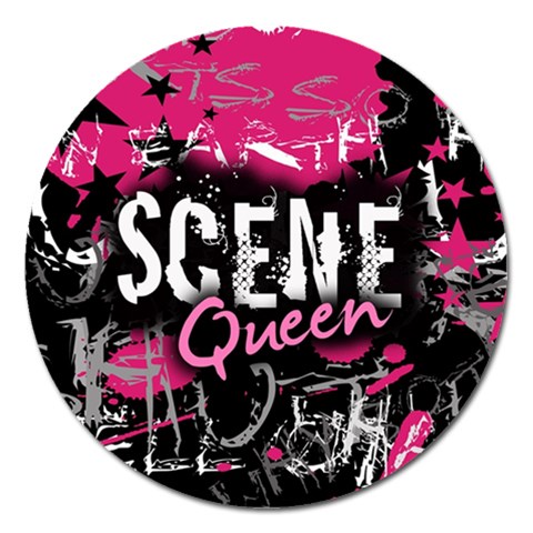 Scene Queen Magnet 5  (Round) from UrbanLoad.com Front