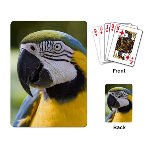 Parrot Playing Cards Single Design from UrbanLoad.com Back