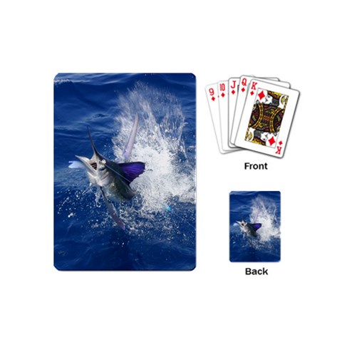 Jumping Marlin Playing Cards (Mini) from UrbanLoad.com Back