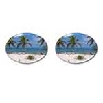 Exotic Beach Cufflinks (Oval)