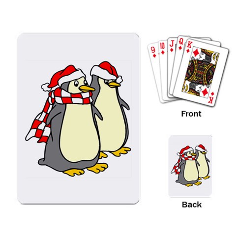 Penguins Playing Cards Single Design from UrbanLoad.com Back