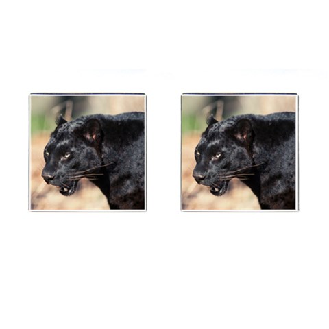 Black Panther Cufflinks (Square) from UrbanLoad.com Front(Pair)