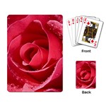 Pink Rose Playing Cards Single Design