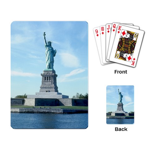 Statue of Liberty Playing Cards Single Design from UrbanLoad.com Back