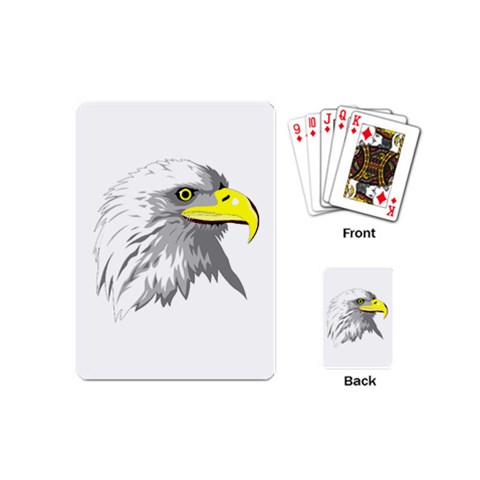 Bald Eagle Head Playing Cards (Mini) from UrbanLoad.com Back