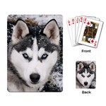 Blue Eyed Wolf Playing Cards Single Design
