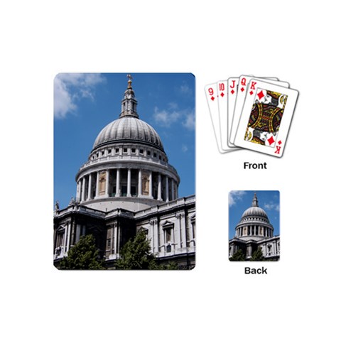St Pauls Cathedral Playing Cards (Mini) from UrbanLoad.com Back