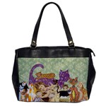 Cute Cat Collage 1 Oversize Office Handbag (One Side)