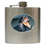 English Toy Spaniel Dog Hip Flask (6 oz)