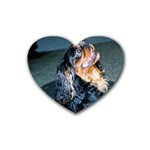 English Toy Spaniel Dog Heart Coaster (4 pack)