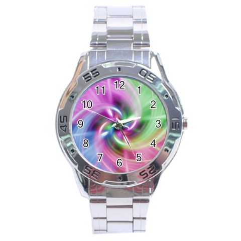 Multi Twist Stainless Steel Analogue Men’s Watch from UrbanLoad.com Front