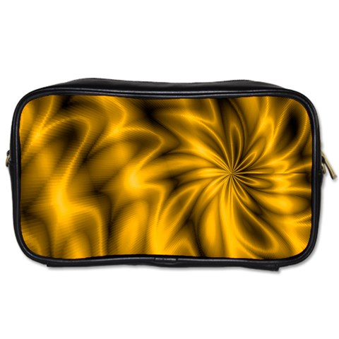 Golden Swirl Toiletries Bag (Two Sides) from UrbanLoad.com Front
