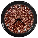Just Leopard Wall Clock (Black)