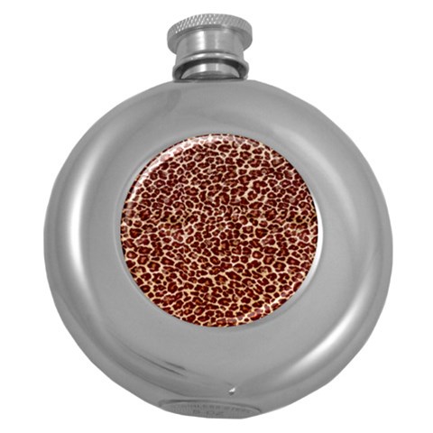 Just Leopard Hip Flask (5 oz) from UrbanLoad.com Front