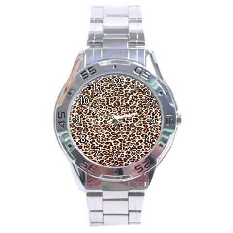 Just Snow Leopard Stainless Steel Analogue Men’s Watch from UrbanLoad.com Front