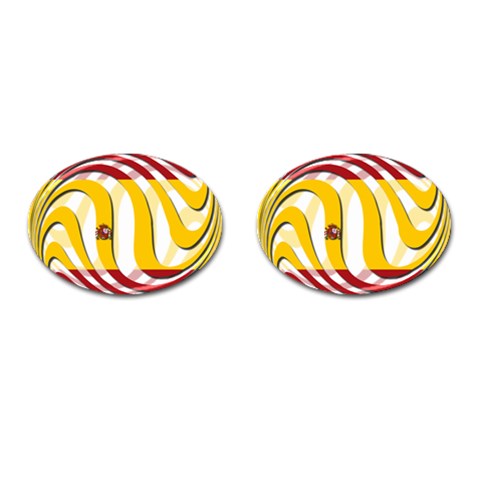 Spain Light Cufflinks (Oval) from UrbanLoad.com Front(Pair)