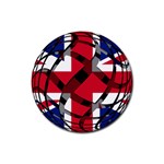 United Kingdom Rubber Round Coaster (4 pack)