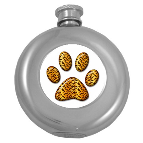 Tiger Paw Hip Flask (5 oz) from UrbanLoad.com Front