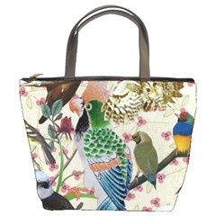 Pretty Birdies Medium Bucket Bag from UrbanLoad.com Front