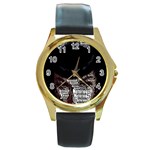 Notorious Bette Round Gold Metal Watch